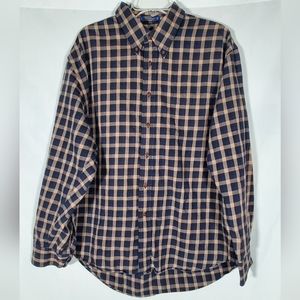 PENDLETON PLAID CANTERBURY CLOTH PIMA COTTON MERINO WOOL FLANNEL SHIRT